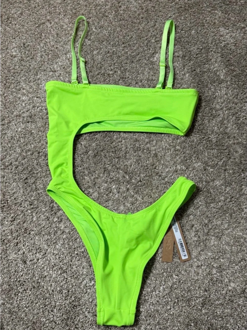 SKIMS RARE NWT Neon Lime Monokini